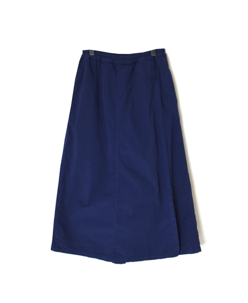 INAM2556PD 40s POPLIN OVERDYE WRAP CULOTTES WITH SEAM POCET
