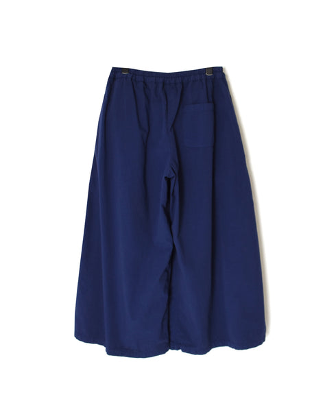INAM2556PD 40s POPLIN OVERDYE WRAP CULOTTES WITH SEAM POCET