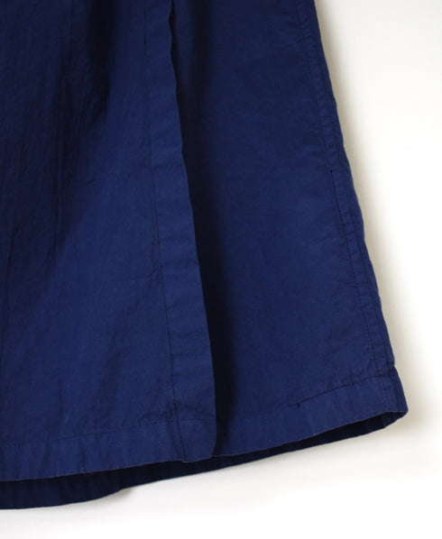 INAM2556PD 40s POPLIN OVERDYE WRAP CULOTTES WITH SEAM POCET