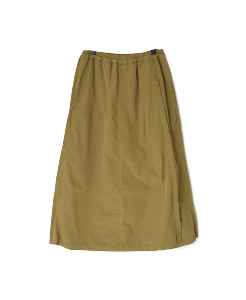 INAM2556PD 40s POPLIN OVERDYE WRAP CULOTTES WITH SEAM POCET