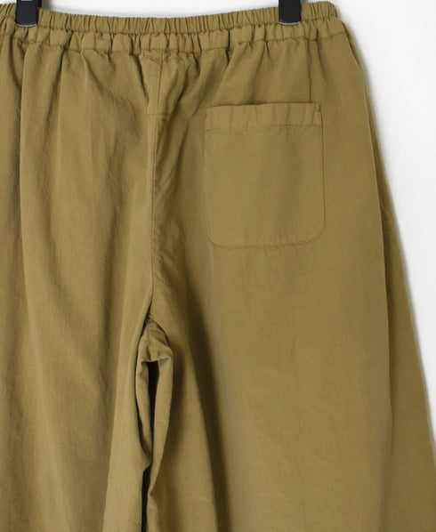 INAM2556PD 40s POPLIN OVERDYE WRAP CULOTTES WITH SEAM POCET