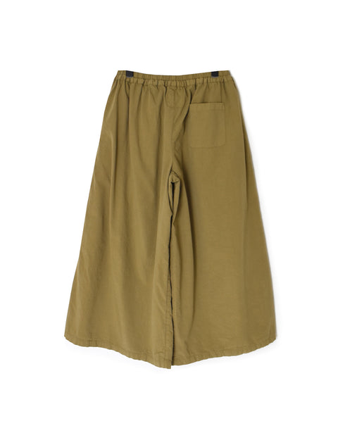 INAM2556PD 40s POPLIN OVERDYE WRAP CULOTTES WITH SEAM POCET