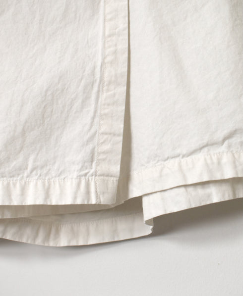 INAM2556PD 40s POPLIN OVERDYE WRAP CULOTTES WITH SEAM POCET