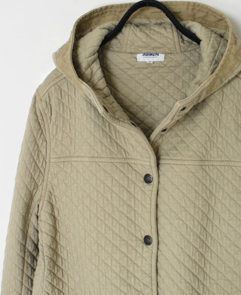 NAM0555P COTTON QUILT HOODED JACKET