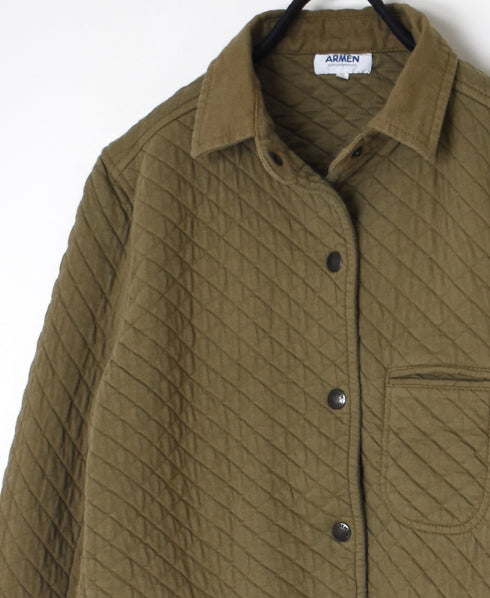 NAM0202BP COTTON QUILT SHIRTS COLLAR JACKET