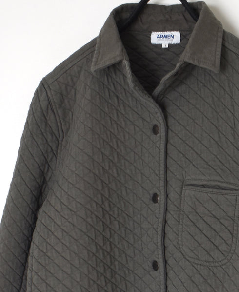 NAM0202BP COTTON QUILT SHIRTS COLLAR JACKET