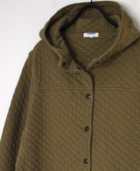 NAM0555P COTTON QUILT HOODED JACKET
