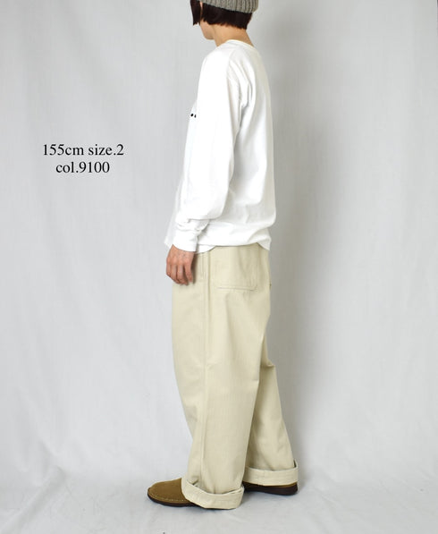 GNAM2551 ORGANIC COTTON HERRINGBONE WORK PANTS