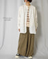 NFA2351P46 4.4oz COTTON JERSEY "JE PARLE" CREW NECK OVERSIZE L/SL T