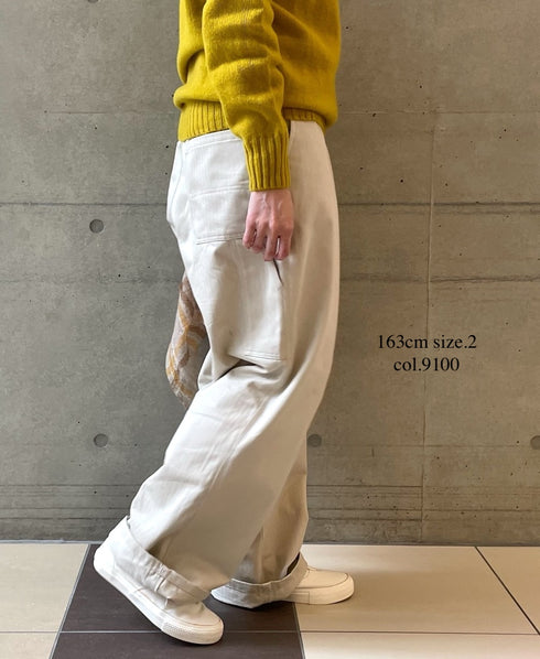 GNAM2551 ORGANIC COTTON HERRINGBONE WORK PANTS