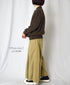 INAM2556PD 40s POPLIN OVERDYE WRAP CULOTTES WITH SEAM POCET