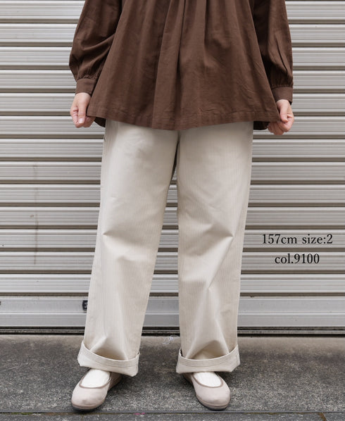 GNAM2551 ORGANIC COTTON HERRINGBONE WORK PANTS