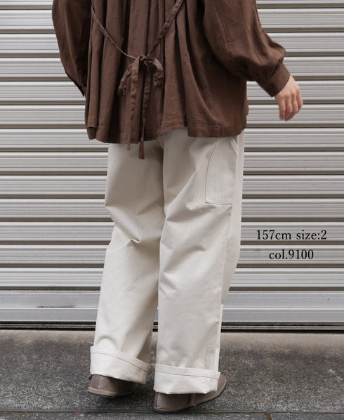 GNAM2551 ORGANIC COTTON HERRINGBONE WORK PANTS