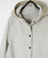 NAM0553 COTTON QUILT HOODED COAT