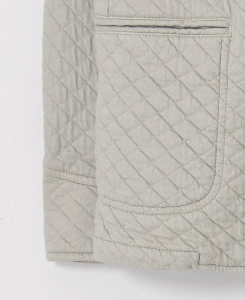 NAM1407 COTTON QUILT NO COLLAR JACKET