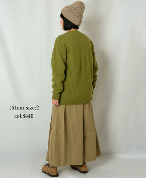 INAM2556PD 40s POPLIN OVERDYE WRAP CULOTTES WITH SEAM POCET