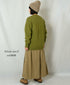 INAM2556PD 40s POPLIN OVERDYE WRAP CULOTTES WITH SEAM POCET