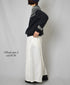 INAM2556PD 40s POPLIN OVERDYE WRAP CULOTTES WITH SEAM POCET