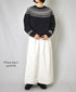 INAM2556PD 40s POPLIN OVERDYE WRAP CULOTTES WITH SEAM POCET