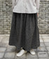 NMDS262139D 60s STITCHED ORGANIC CAMBRIC OVERDYE GATHERED SKIRT WITH LINING