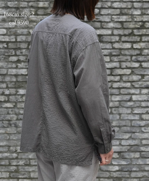 MDSH2601BD 80s ORGANIC COTTON ( BIG CHECK x SMALL CHECK ) OVERDYE PULLOVER SHIRT (BALL BUTTON)