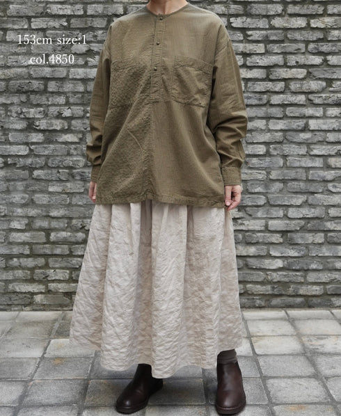MDSH2601BD 80s ORGANIC COTTON ( BIG CHECK x SMALL CHECK ) OVERDYE PULLOVER SHIRT (BALL BUTTON)