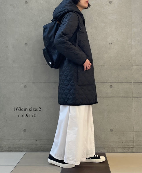 INAM2556PD 40s POPLIN OVERDYE WRAP CULOTTES WITH SEAM POCET