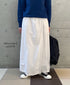 INAM2556PD 40s POPLIN OVERDYE WRAP CULOTTES WITH SEAM POCET