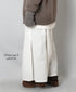 INAM2556PD 40s POPLIN OVERDYE WRAP CULOTTES WITH SEAM POCET