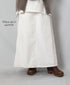 INAM2556PD 40s POPLIN OVERDYE WRAP CULOTTES WITH SEAM POCET