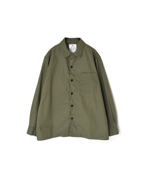INHT2512CHW COTTON HERRINGBONE WASH ONE-UP COLLAR SHIRT