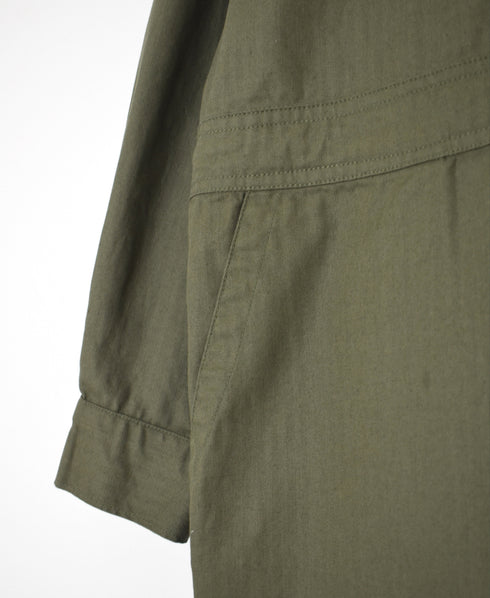 INHT2511CHW COTTON HERRINGBONE WASH ONE-UP COLLAR OVERALLS