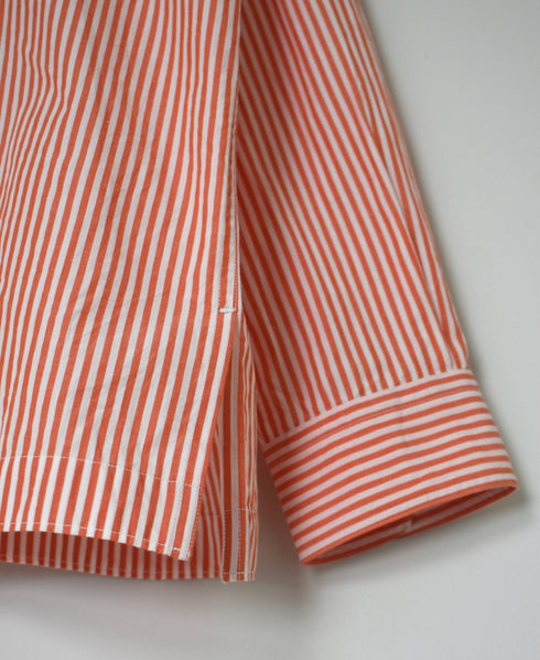 NVL2612 POPLIN STRIPE REGULAR COLLAR L/SL SHIRTS