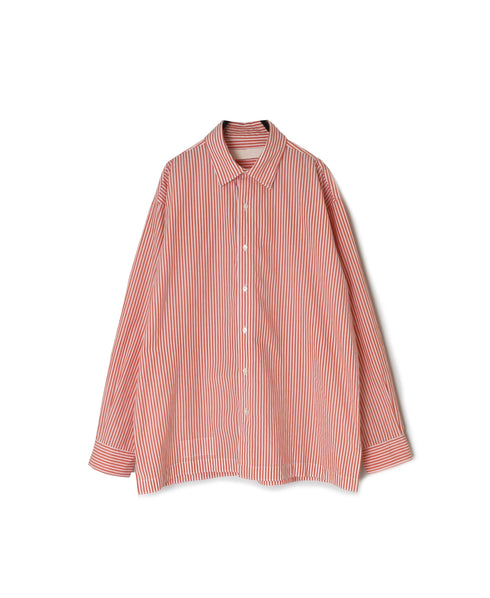 NVL2612 POPLIN STRIPE REGULAR COLLAR L/SL SHIRTS