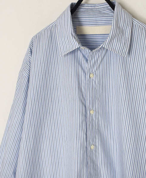 NVL2612 POPLIN STRIPE REGULAR COLLAR L/SL SHIRTS