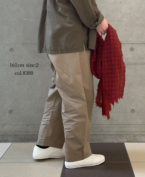 GNMDS2501CW COTTON DYED WEATHER 2TUCK TAPERED EASY PANTS