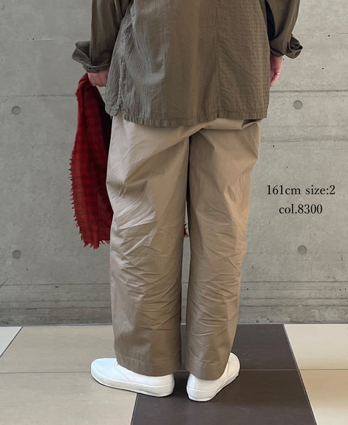 GNMDS2501CW COTTON DYED WEATHER 2TUCK TAPERED EASY PANTS