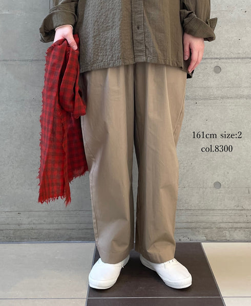 GNMDS2501CW COTTON DYED WEATHER 2TUCK TAPERED EASY PANTS