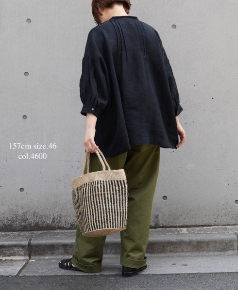 GNHT2451CL COTTON/LINEN KERSEY BAKER PANTS