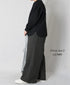 NMDS262129D 60s STITCHED ORGANIC CAMBRIC OVERDYE WIDE PANTS