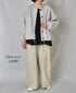 NMDS26212 60s STITCHED ORGANIC CAMBRIC EASY PANTS
