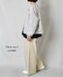 NMDS26212 60s STITCHED ORGANIC CAMBRIC EASY PANTS