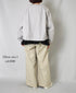 NMDS26212 60s STITCHED ORGANIC CAMBRIC EASY PANTS