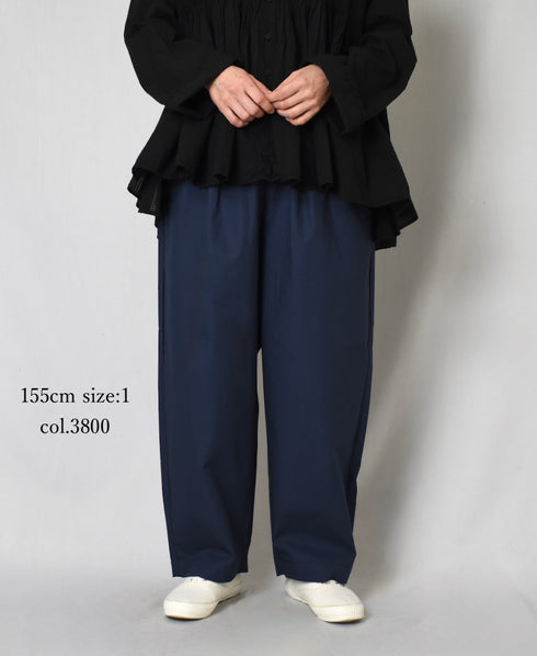 GNMDS2501CW COTTON DYED WEATHER 2TUCK TAPERED EASY PANTS