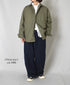 GNAM2612 COTTON/LINEN HERRINGBONE ONE-TUCK PNATS