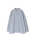 NVL2613 POPLIN STRIPE BANDED COLLAR L/SL SHIRT