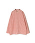 NVL2613 POPLIN STRIPE BANDED COLLAR L/SL SHIRT