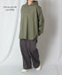 INHT2604CHW COTTON HERRINGBONE WASH HOODED PULLOVER SHIRT