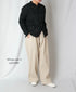 GNAM2612 COTTON/LINEN HERRINGBONE ONE-TUCK PNATS
