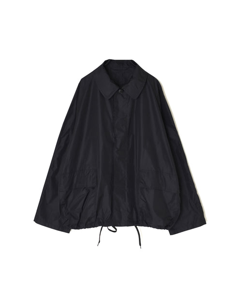 NHT2602PAI REYCLED NYLON BALMACAAN SHORT COAT WITH GUSSETED POCKET